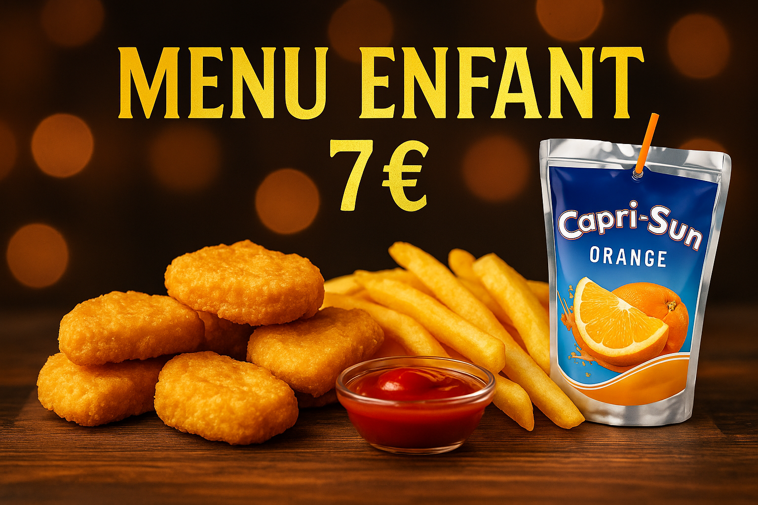 Menu Enfant à Orléans : le repas préféré des petits gourmands