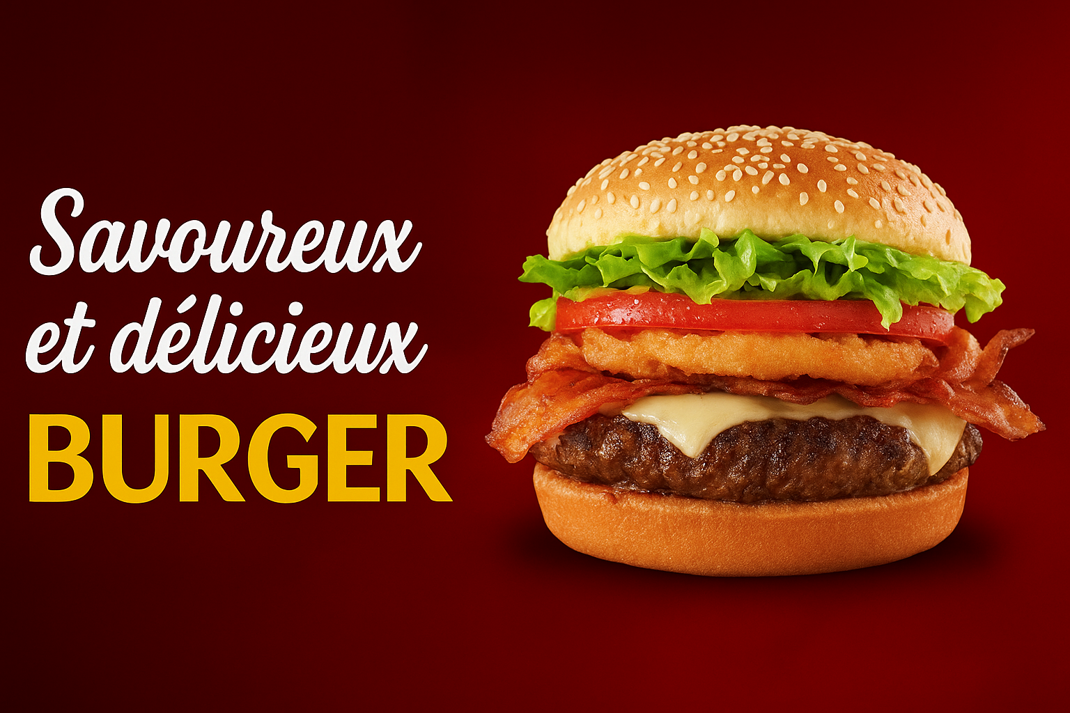 Découvrez Nos Burgers : Frais, Savoureux et 100% Personnalisables !